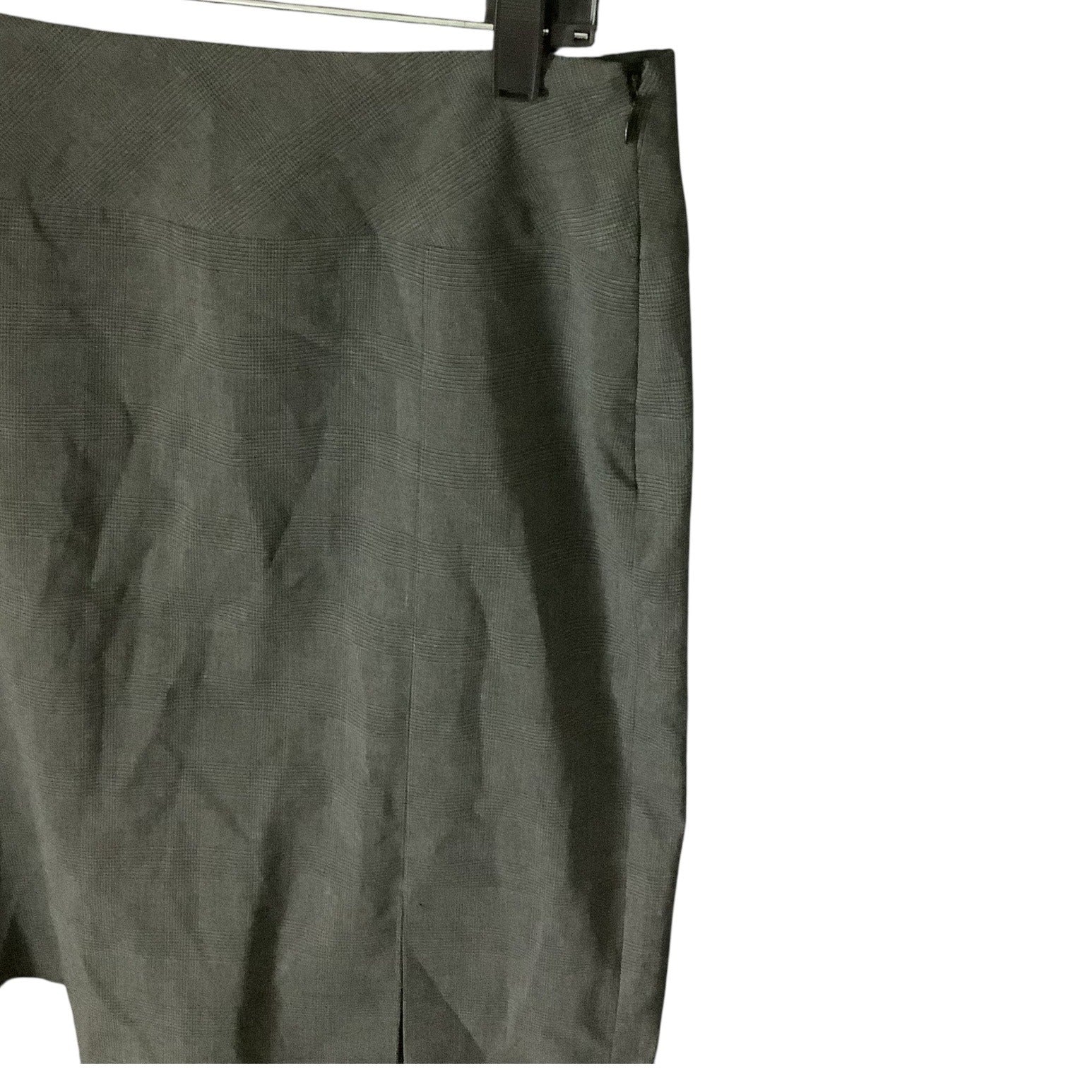 AXCESS Liz Claiborne Womens Gray Stretch Plaid Pencil Skirt Size 8 Lined Career