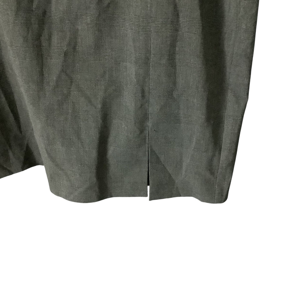 AXCESS Liz Claiborne Womens Gray Stretch Plaid Pencil Skirt Size 8 Lined Career