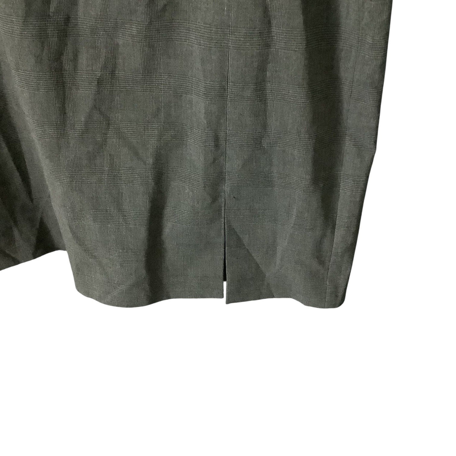 AXCESS Liz Claiborne Womens Gray Stretch Plaid Pencil Skirt Size 8 Lined Career