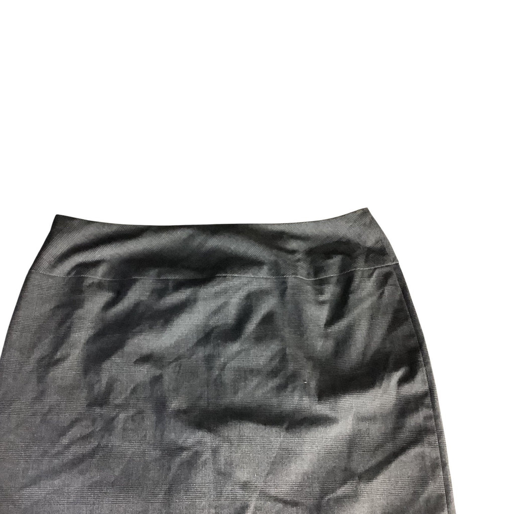 AXCESS Liz Claiborne Womens Gray Stretch Plaid Pencil Skirt Size 8 Lined Career