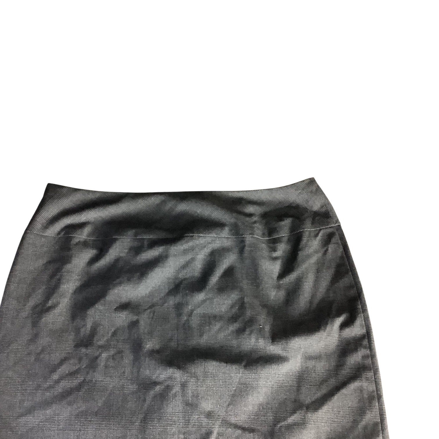 AXCESS Liz Claiborne Womens Gray Stretch Plaid Pencil Skirt Size 8 Lined Career