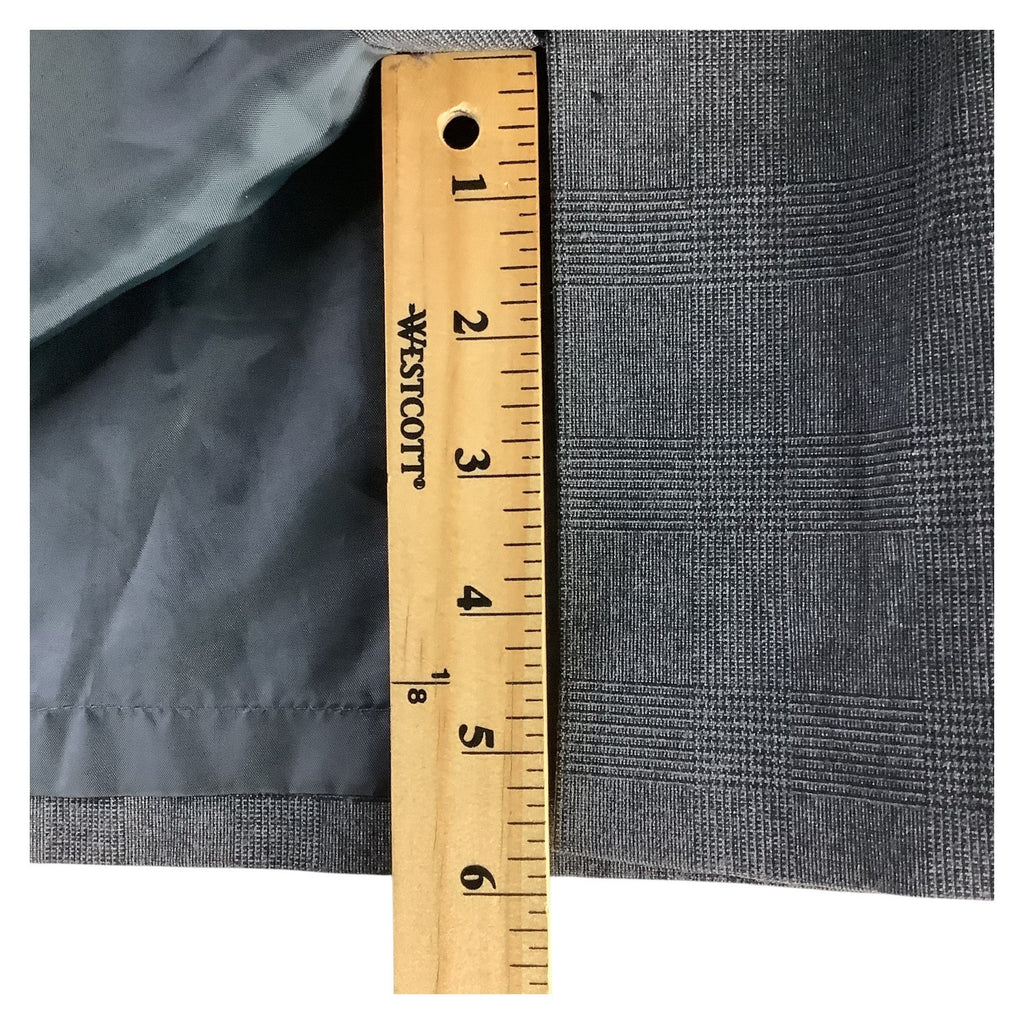 AXCESS Liz Claiborne Womens Gray Stretch Plaid Pencil Skirt Size 8 Lined Career