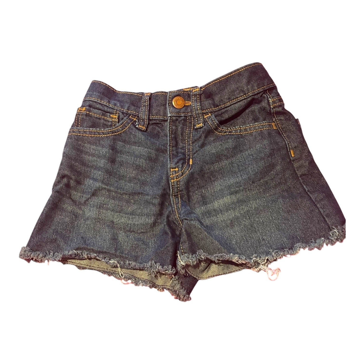 Old Navy Girls High-Rise Adjustable Waist Denim Blue Shorts Size 6