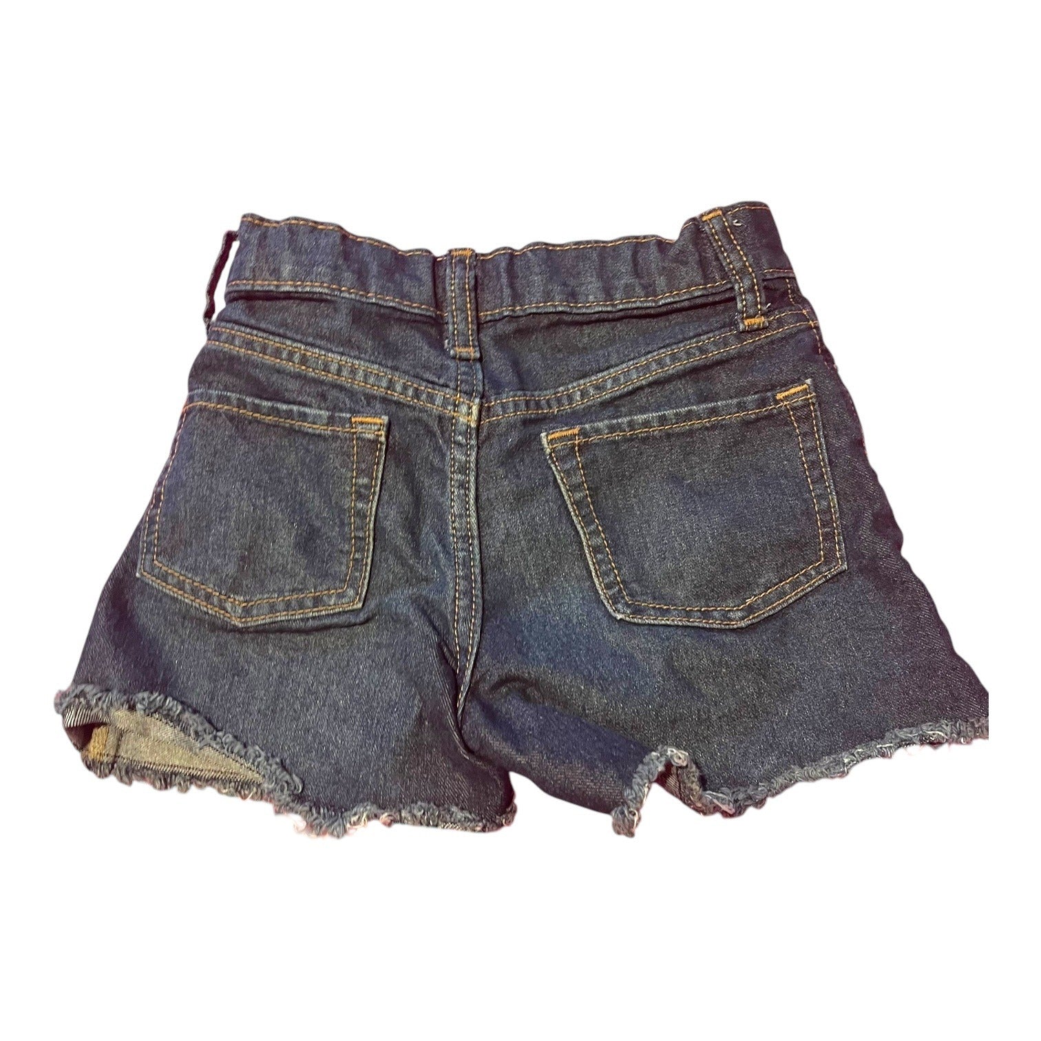 Old Navy Girls High-Rise Adjustable Waist Denim Blue Shorts Size 6