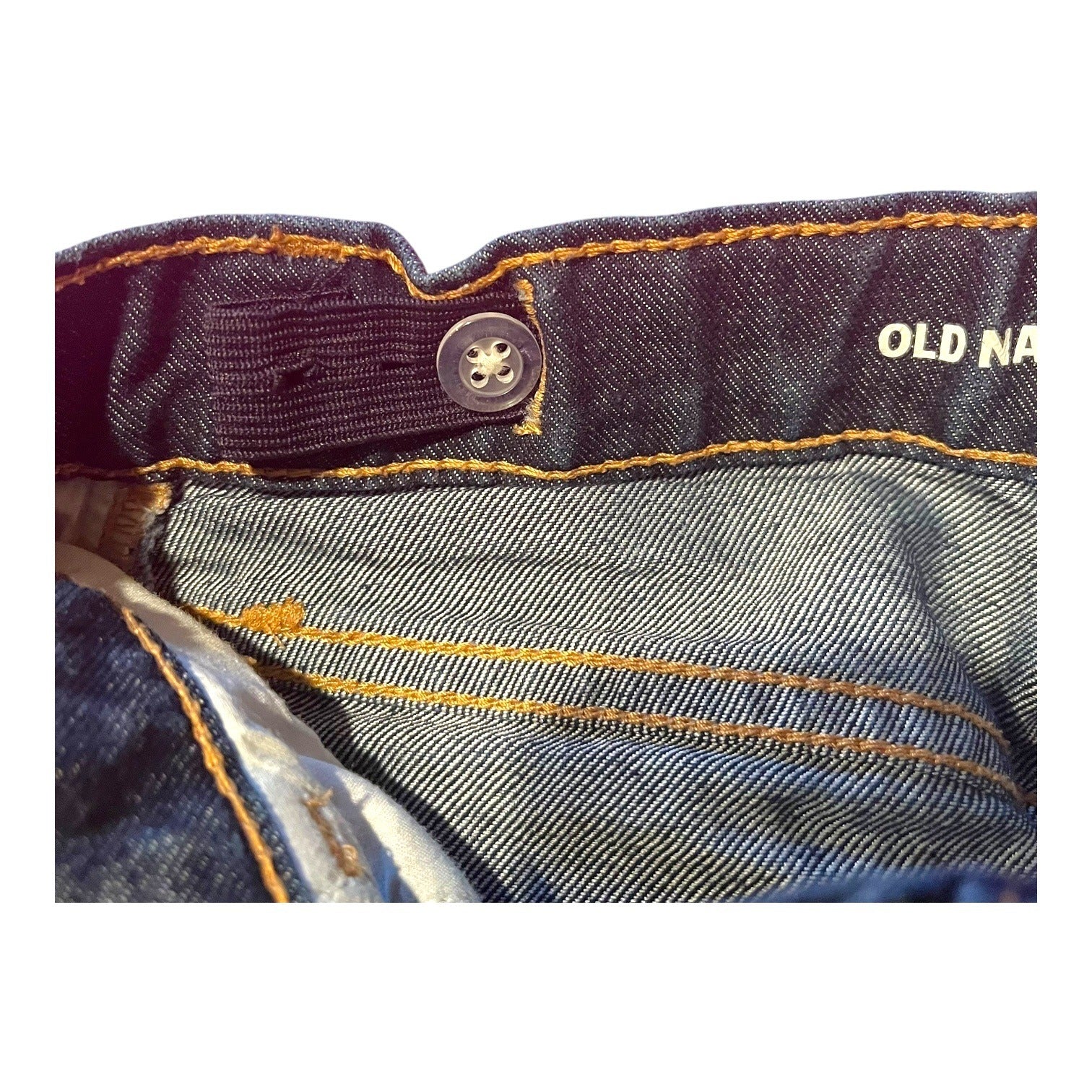 Old Navy Girls High-Rise Adjustable Waist Denim Blue Shorts Size 6