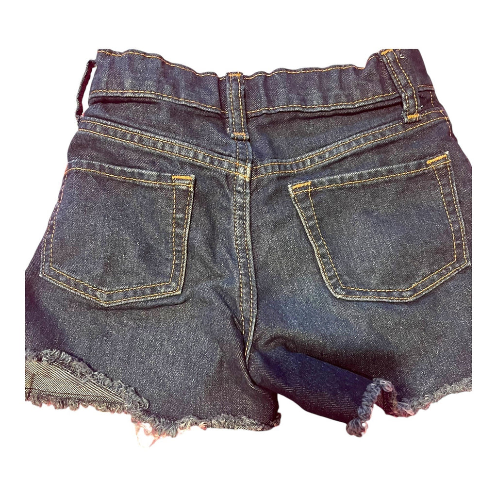 Old Navy Girls High-Rise Adjustable Waist Denim Blue Shorts Size 6