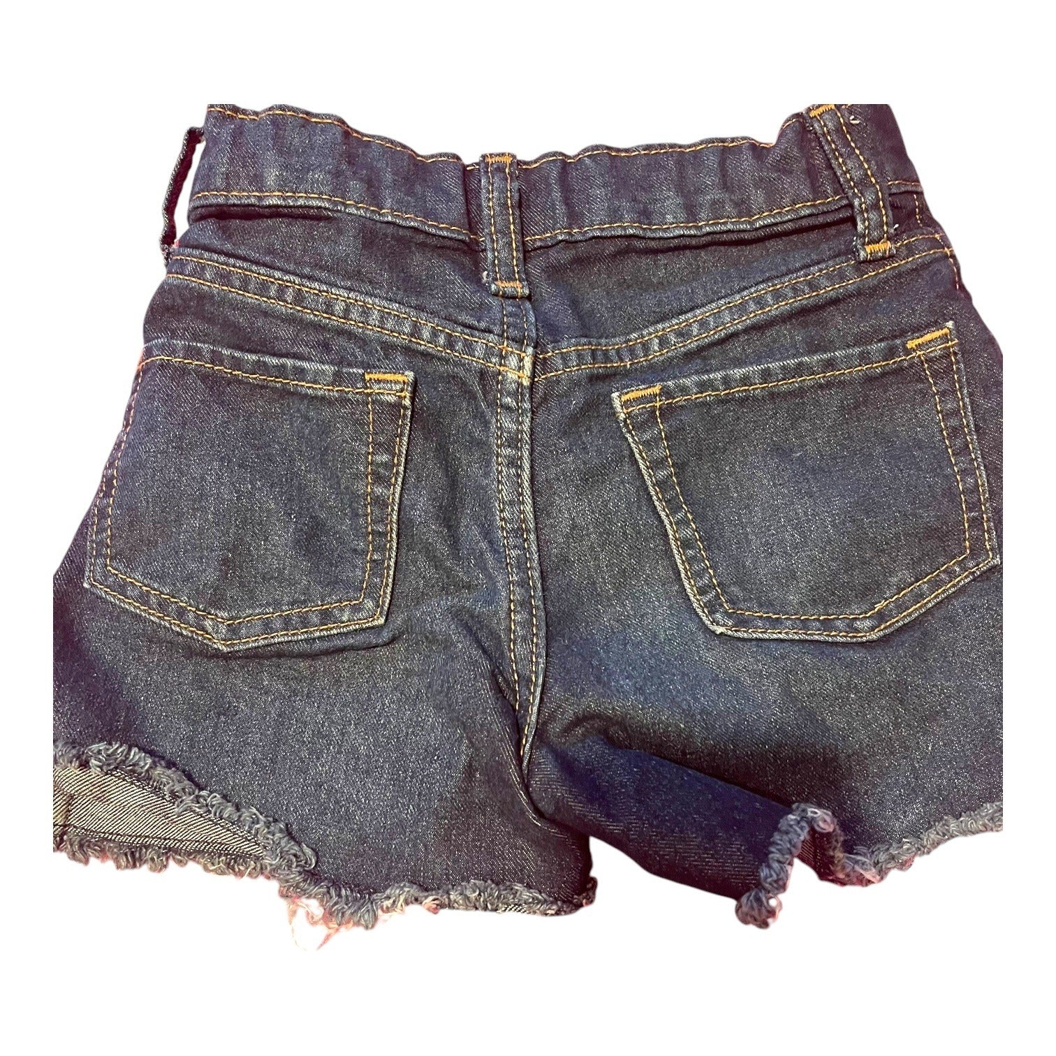 Old Navy Girls High-Rise Adjustable Waist Denim Blue Shorts Size 6