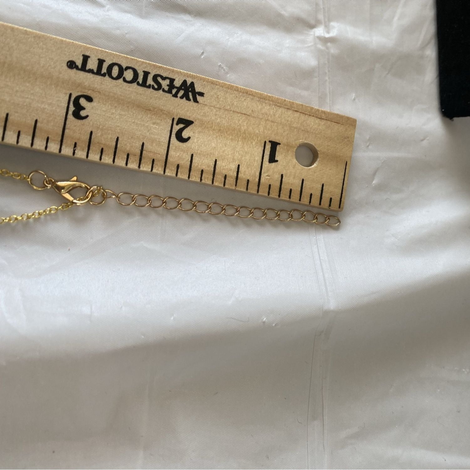 Golden Lock & Key Pendant Necklace Rhinestone Gold Chain For Women