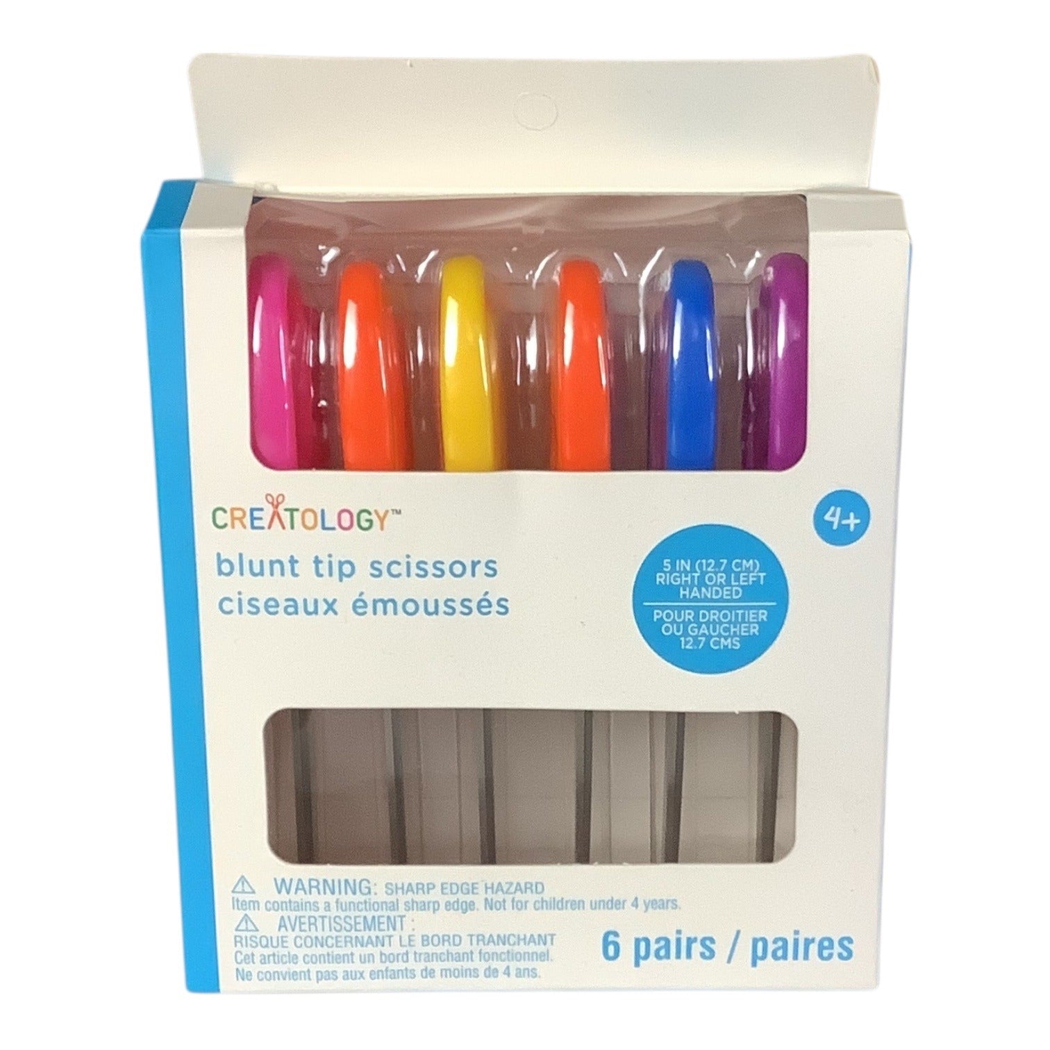 Creatology Blunt Tip Scissors Set 5" 6 Pairs For Kids Right Or Left Handed Multicolor