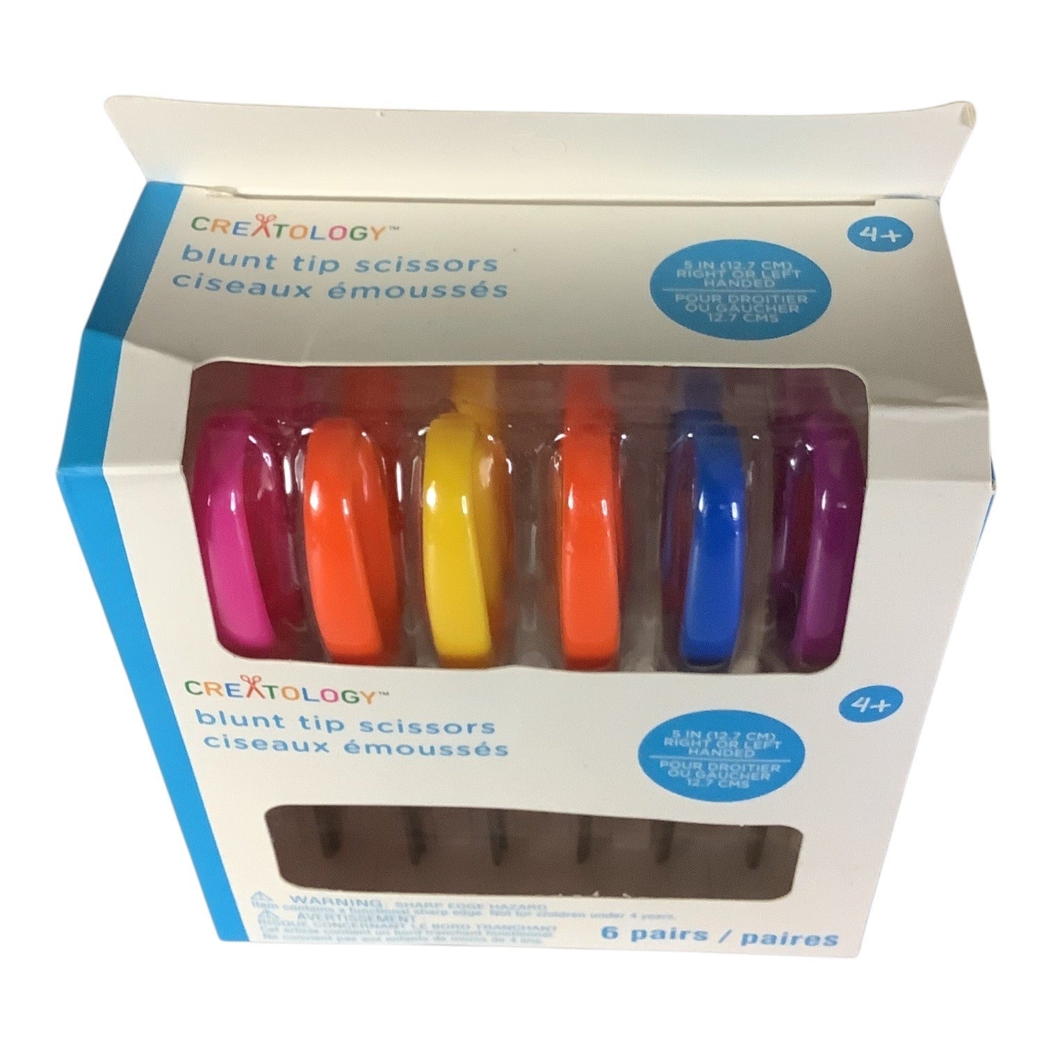Creatology Blunt Tip Scissors Set 5" 6 Pairs For Kids Right Or Left Handed Multicolor