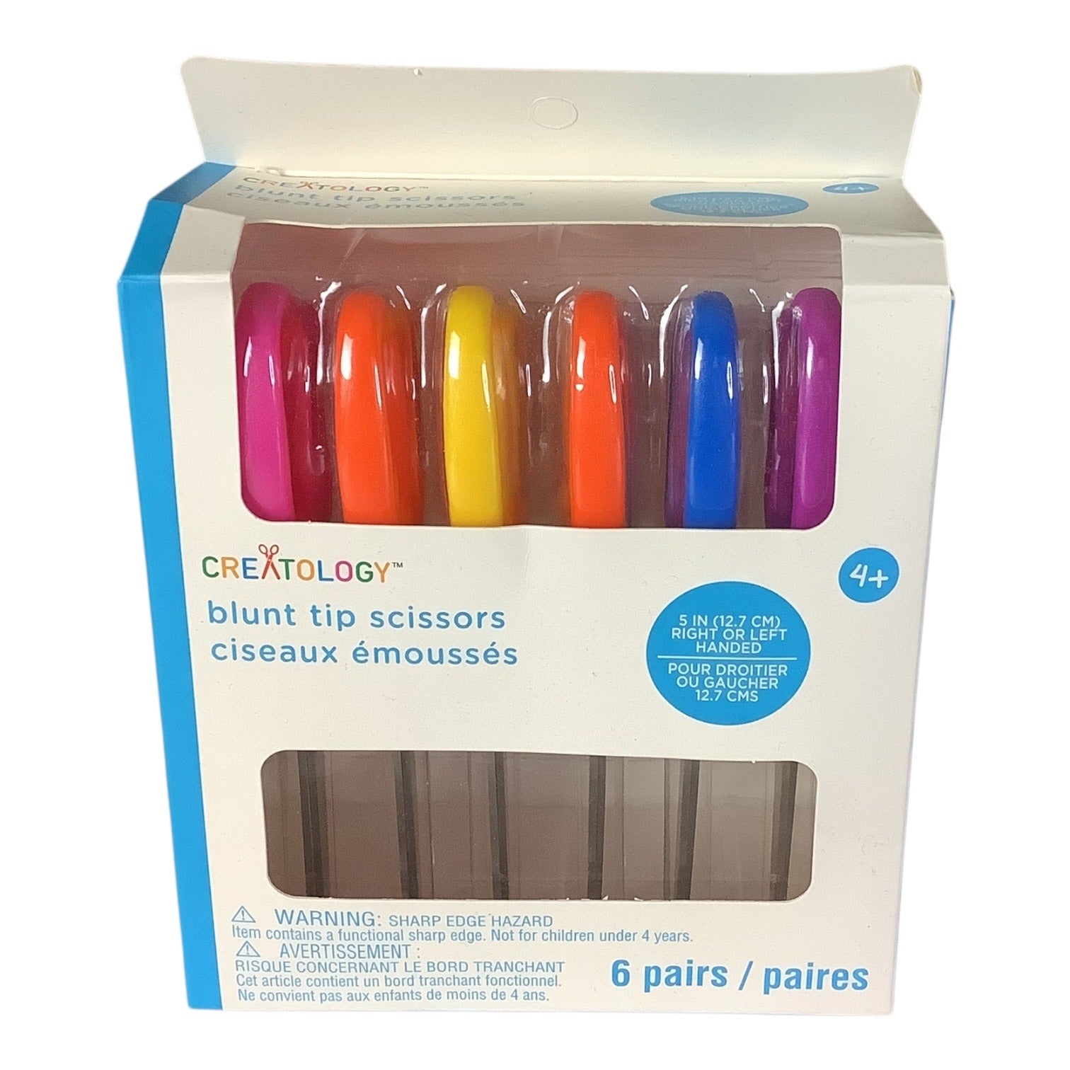 Creatology Blunt Tip Scissors Set 5" 6 Pairs For Kids Right Or Left Handed Multicolor