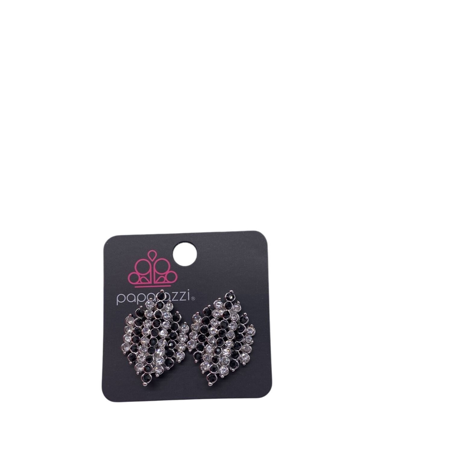 Paparazzi Jewelry Women's Vegas Vega Black Clip-On Earrings Lead & Nickel Free