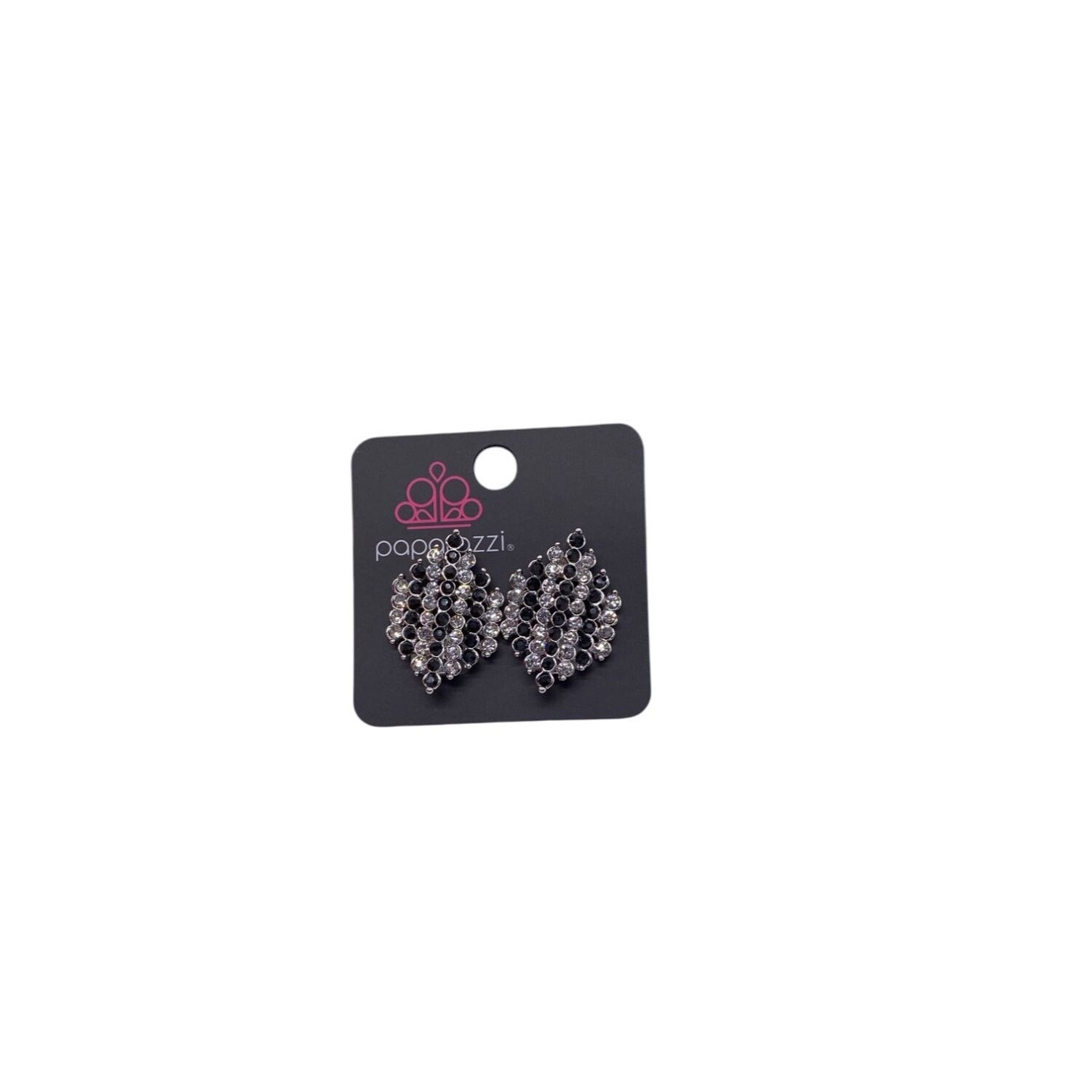Paparazzi Jewelry Women's Vegas Vega Black Clip-On Earrings Lead & Nickel Free