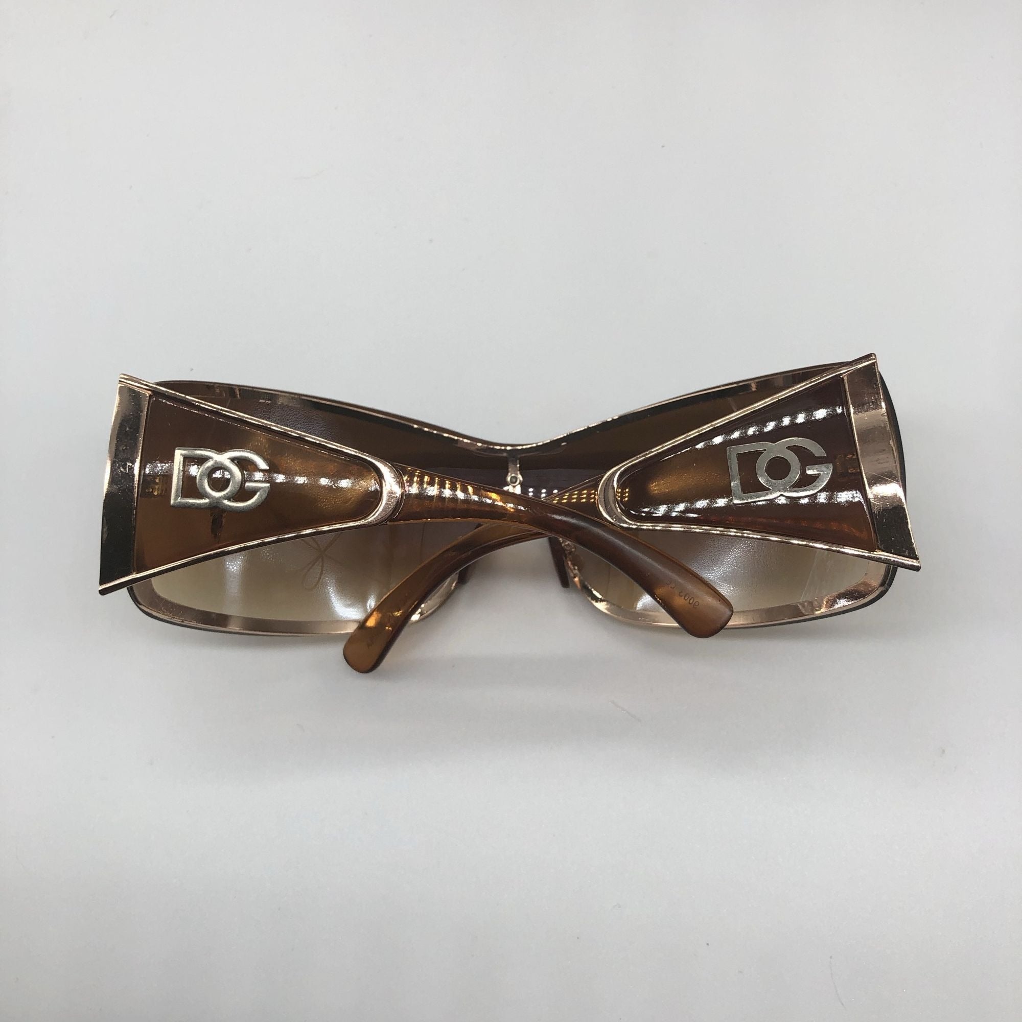 Womens Oversized Fashion Sunglasses Brown Frame Gradient Lenses UV400 Protection