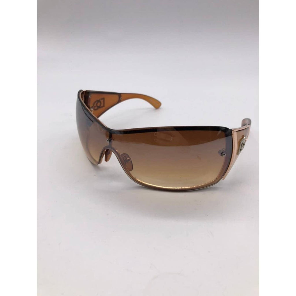 Womens Oversized Fashion Sunglasses Brown Frame Gradient Lenses UV400 Protection