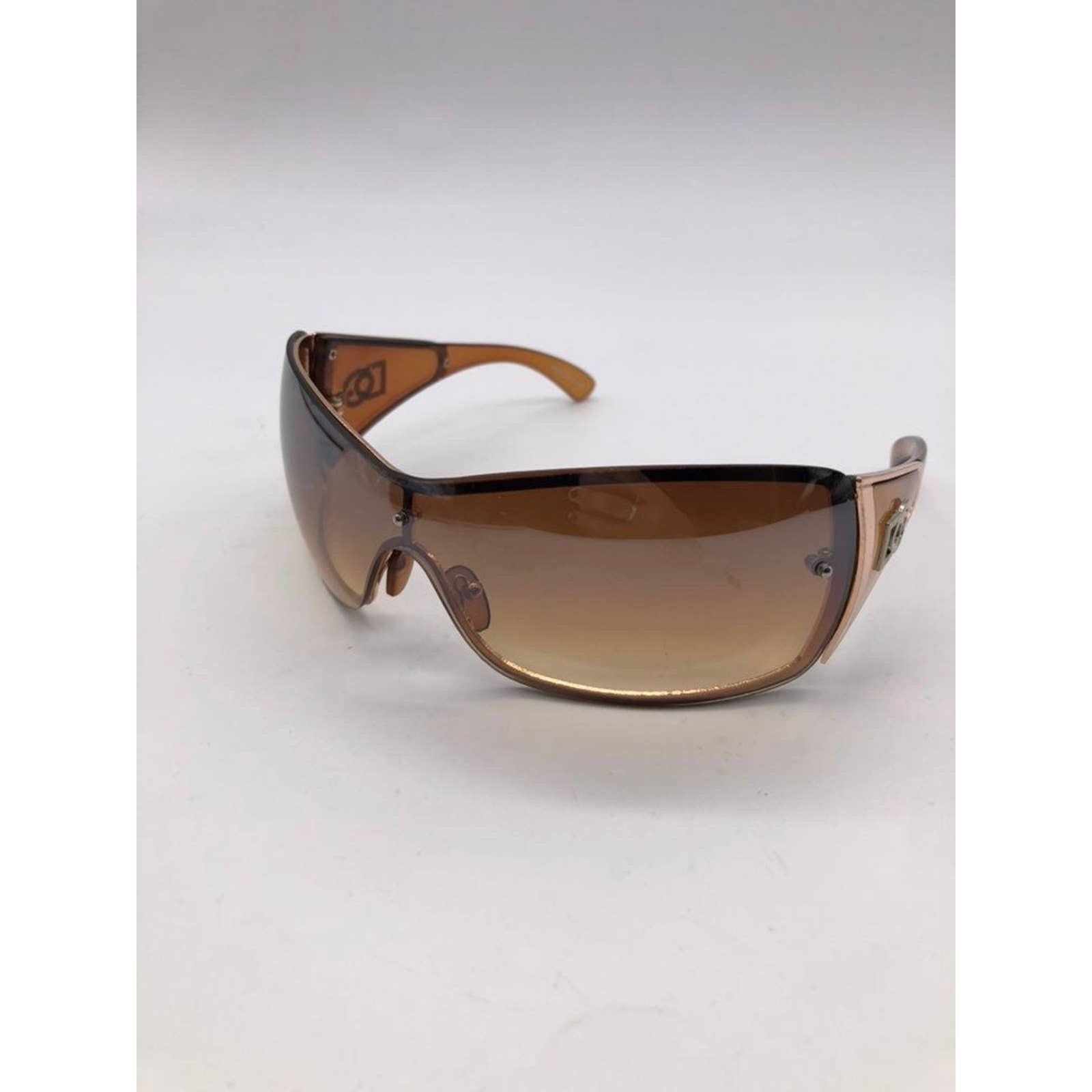 Womens Oversized Fashion Sunglasses Brown Frame Gradient Lenses UV400 Protection