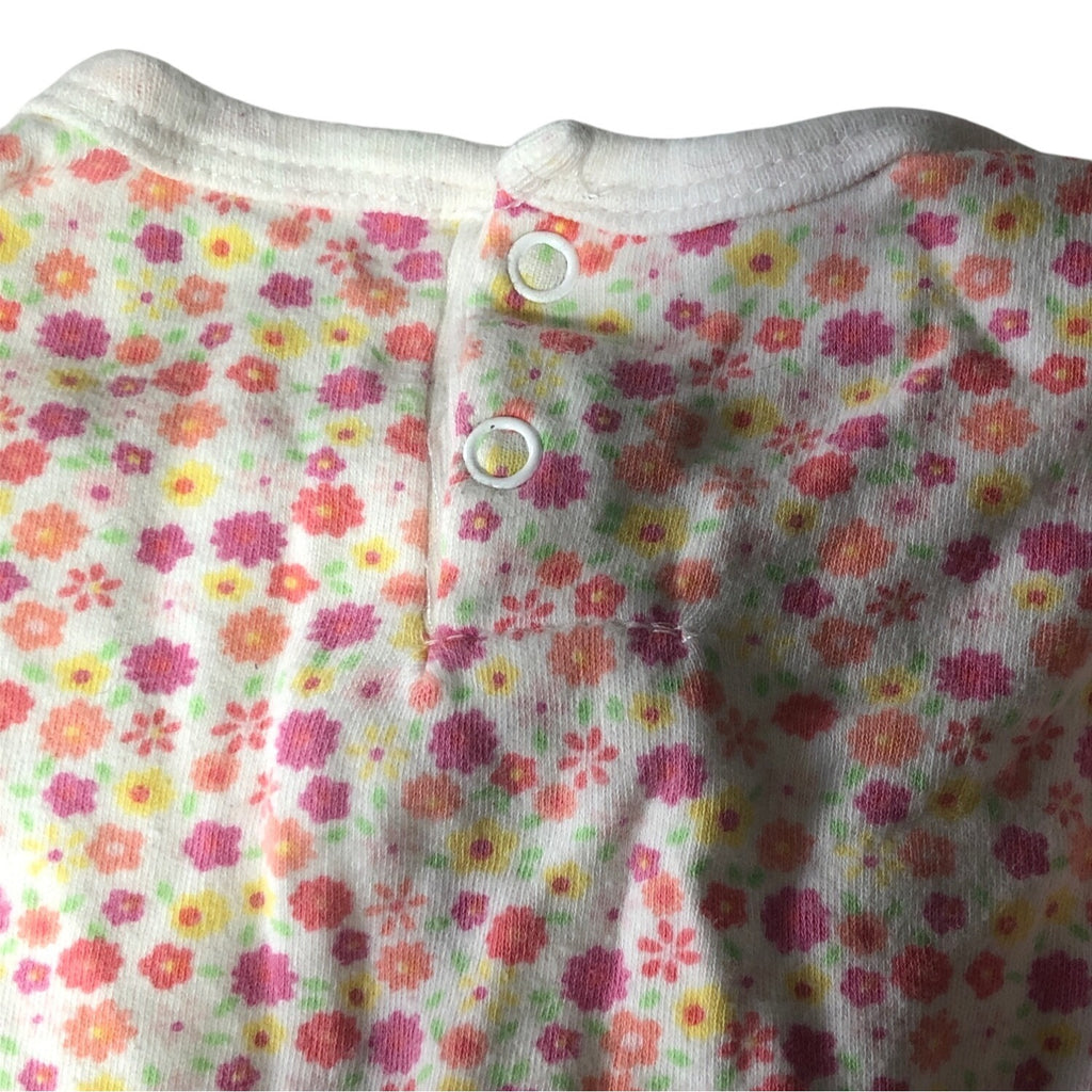 Baby Girls Rompers 2 Pc Set Carters & Bon Bébé 0-3 Mo Floral Leopard Cotton