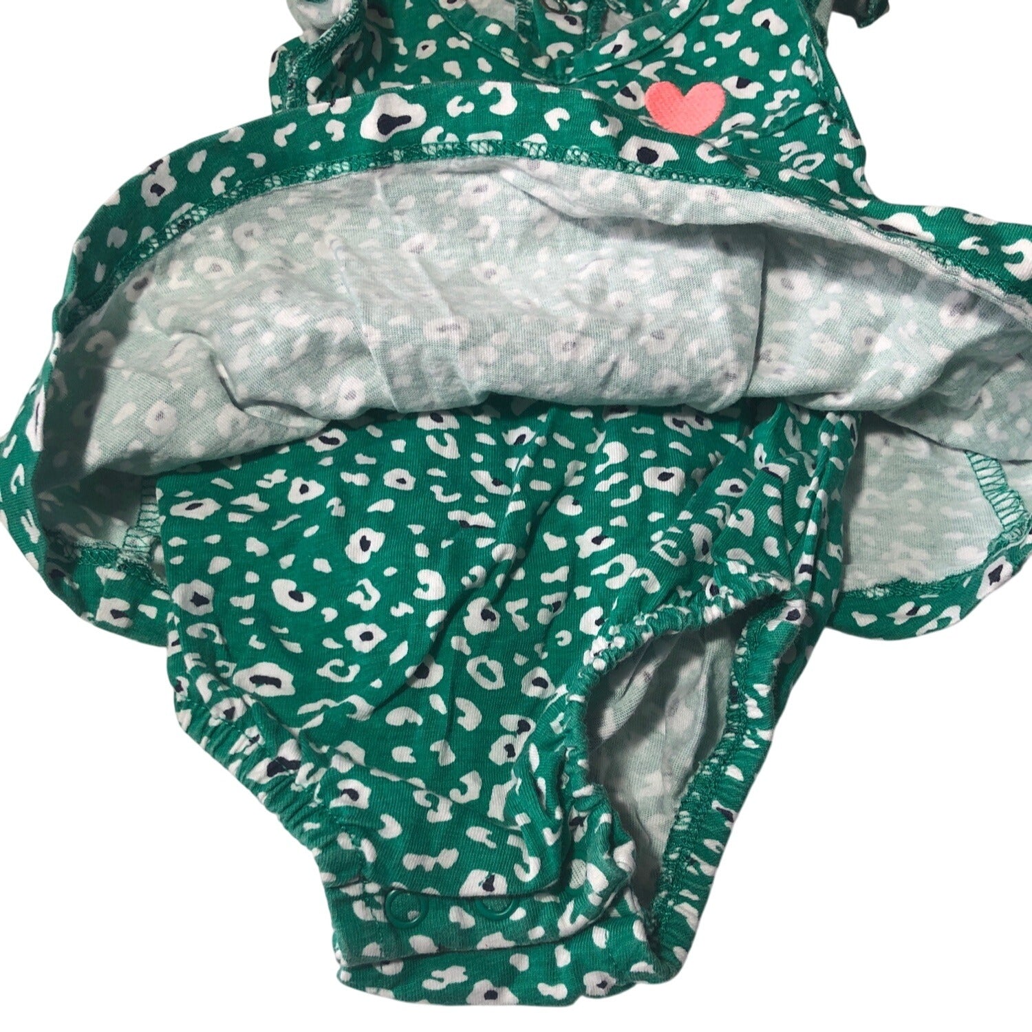 Baby Girls Rompers 2 Pc Set Carters & Bon Bébé 0-3 Mo Floral Leopard Cotton