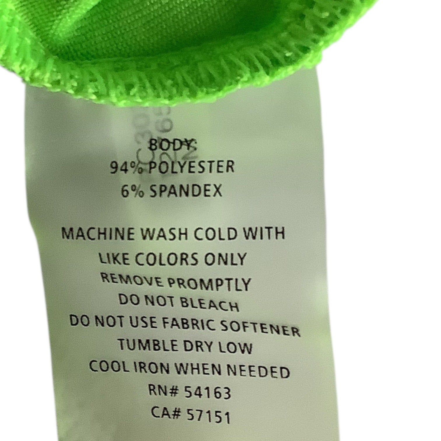 Calvin Klein Performance Quick Dry Womens Green Hooded Long Sleeve Ruched Top M