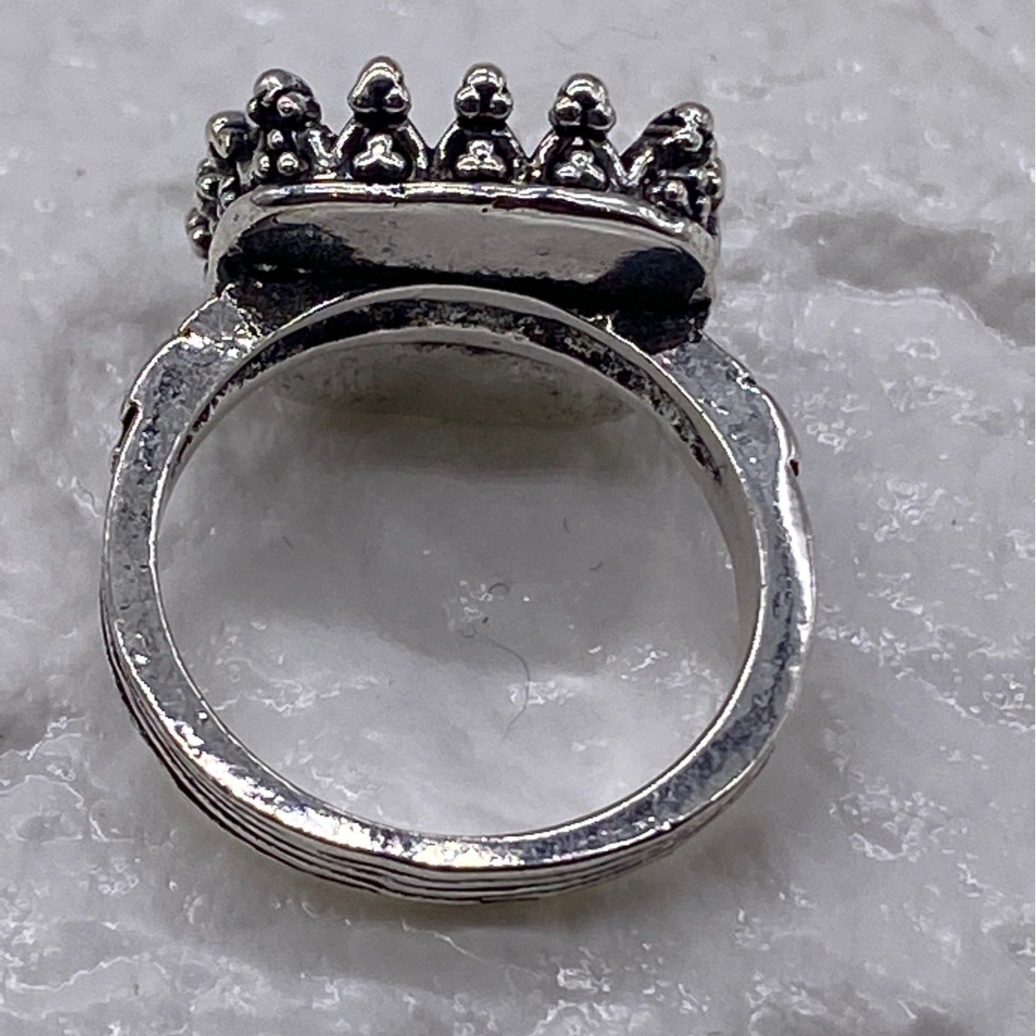 Princess Green Moonstone Gemstone 925 Silver Plated Ring Sz 7 Wedding Engagement