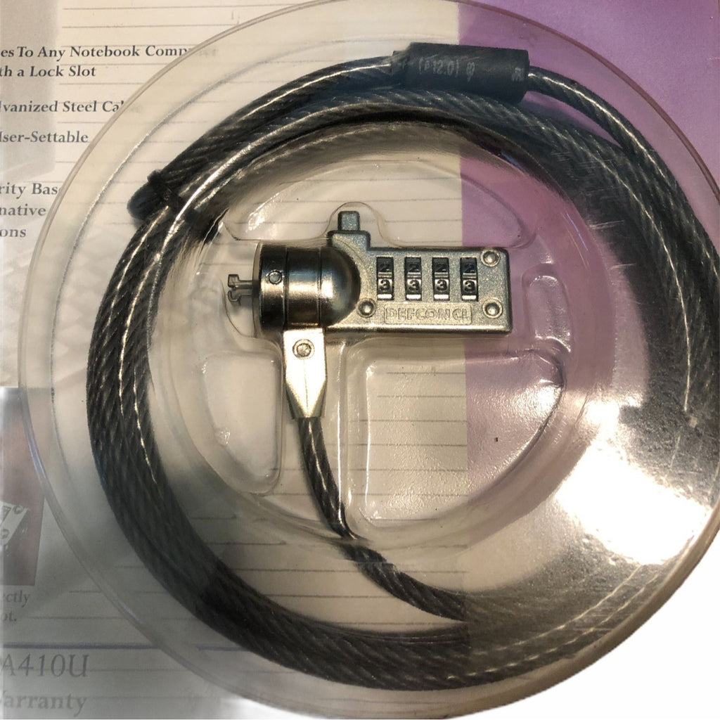 Targus Defcon CL Notebook Cable Lock PA410U 6.5ftl Security Anti Theft Device
