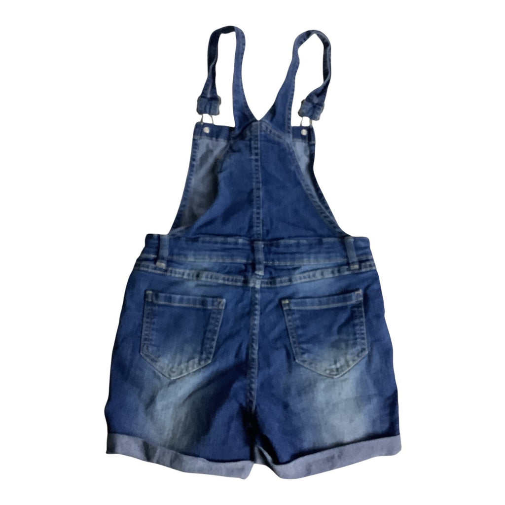 Vanilla Star Girls Denim Shortalls Adjustable Size 8 Jean Bib Overalls Pockets