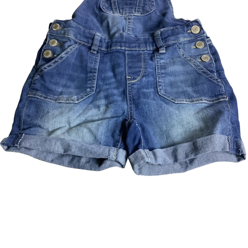 Vanilla Star Girls Denim Shortalls Adjustable Size 8 Jean Bib Overalls Pockets