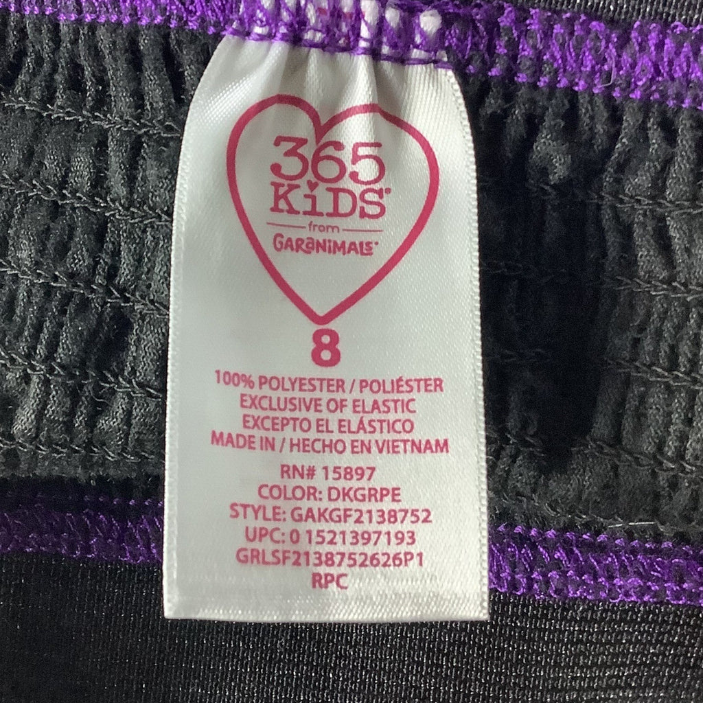 Garanimals Girls Foil Tiered Skirt Metallic Purple Size 8 Elastic Waistband