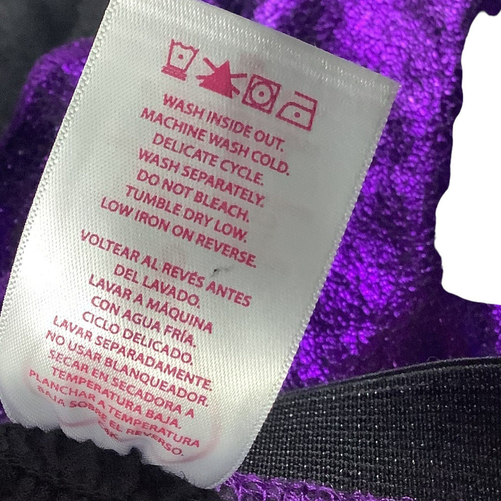 Garanimals Girls Foil Tiered Skirt Metallic Purple Size 8 Elastic Waistband