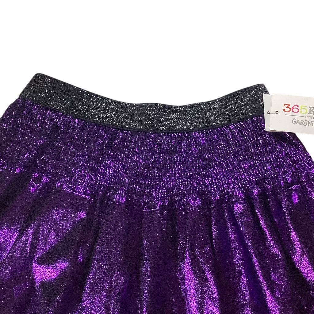 Garanimals Girls Foil Tiered Skirt Metallic Purple Size 8 Elastic Waistband