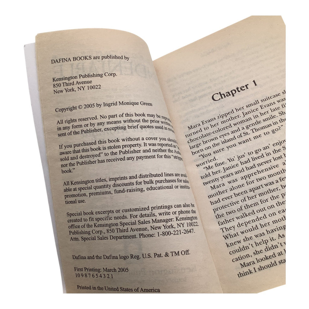 Undeniable By Ingrid Monique 2005 Paperback Romance Novel