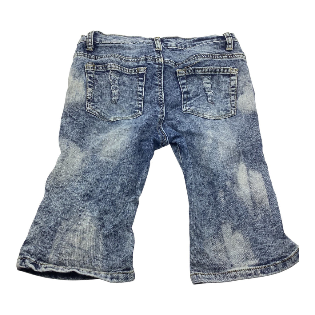 Thrill Jeans Girls Distressed Ripped Denim Size 12 Blue Five Pocket Design