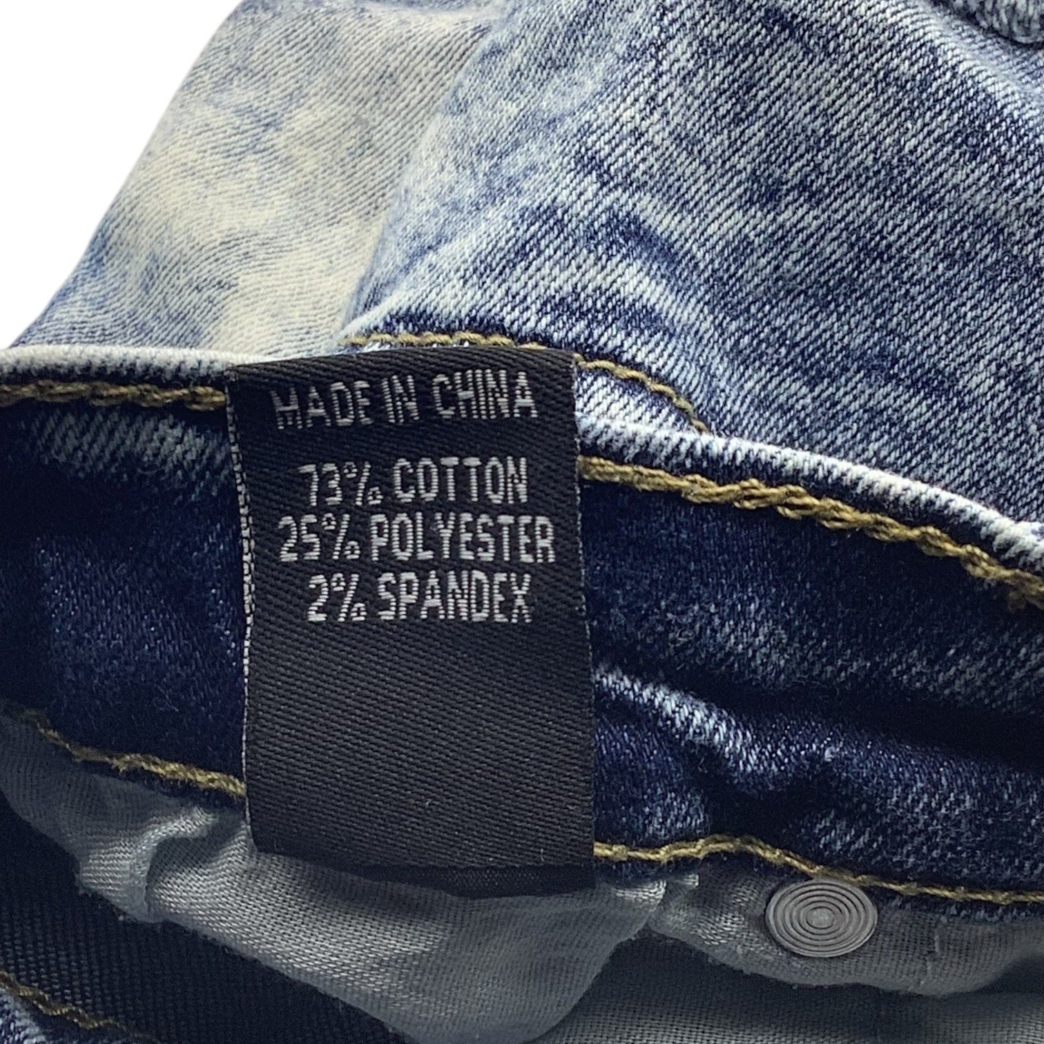 Thrill Jeans Girls Distressed Ripped Denim Size 12 Blue Five Pocket Design