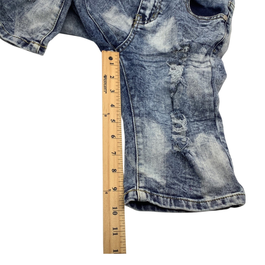 Thrill Jeans Girls Distressed Ripped Denim Size 12 Blue Five Pocket Design