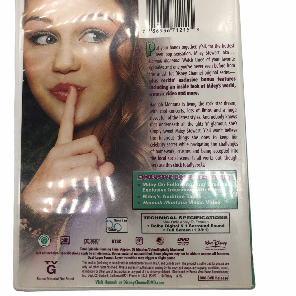 Hannah Montana Livin The Rock Star Life! DVD 2006 Disney Exclusive Bonus Features