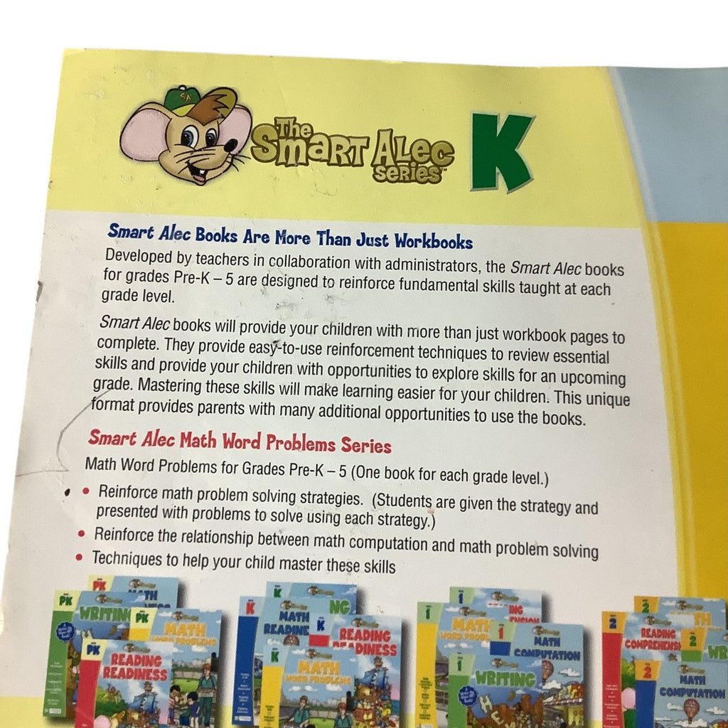 Smart Alec Series Grade K Math Word Problems Workbook Kids Skills Builder Educational