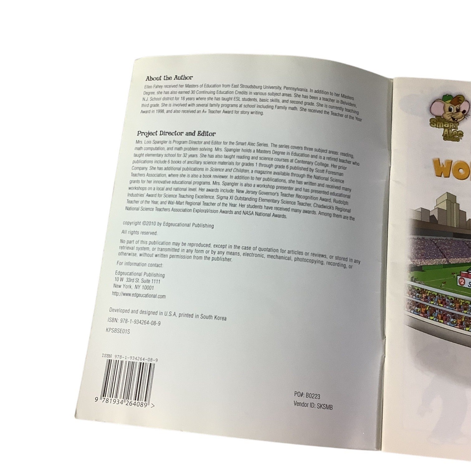 Smart Alec Series Grade K Math Word Problems Workbook Kids Skills Builder Educational