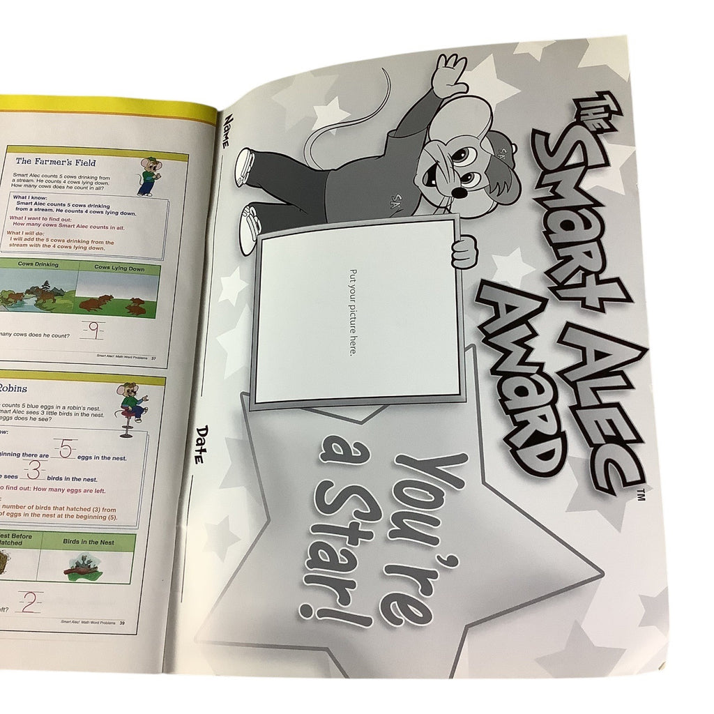 Smart Alec Series Grade K Math Word Problems Workbook Kids Skills Builder Educational
