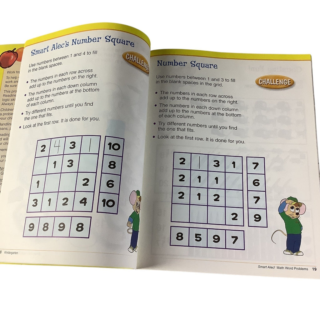Smart Alec Series Grade K Math Word Problems Workbook Kids Skills Builder Educational