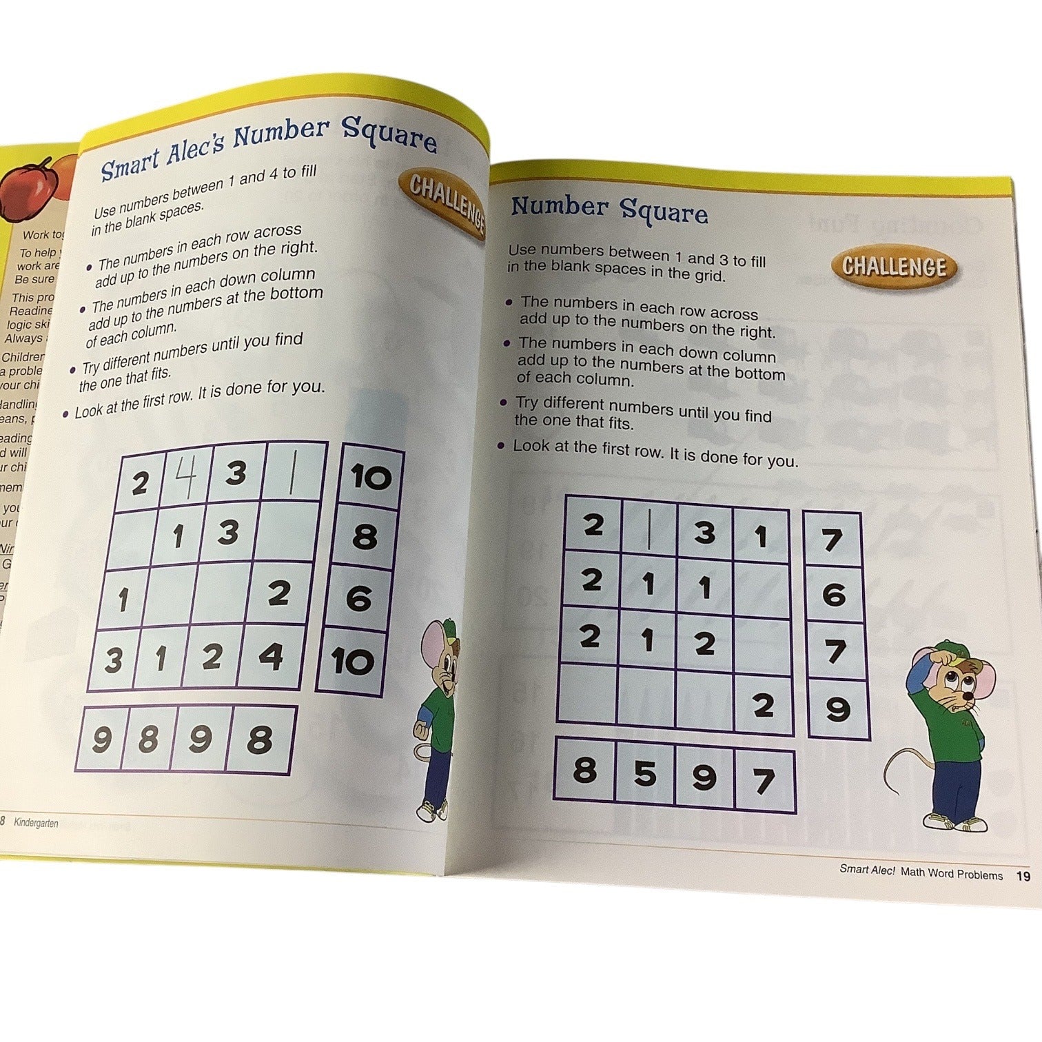 Smart Alec Series Grade K Math Word Problems Workbook Kids Skills Builder Educational