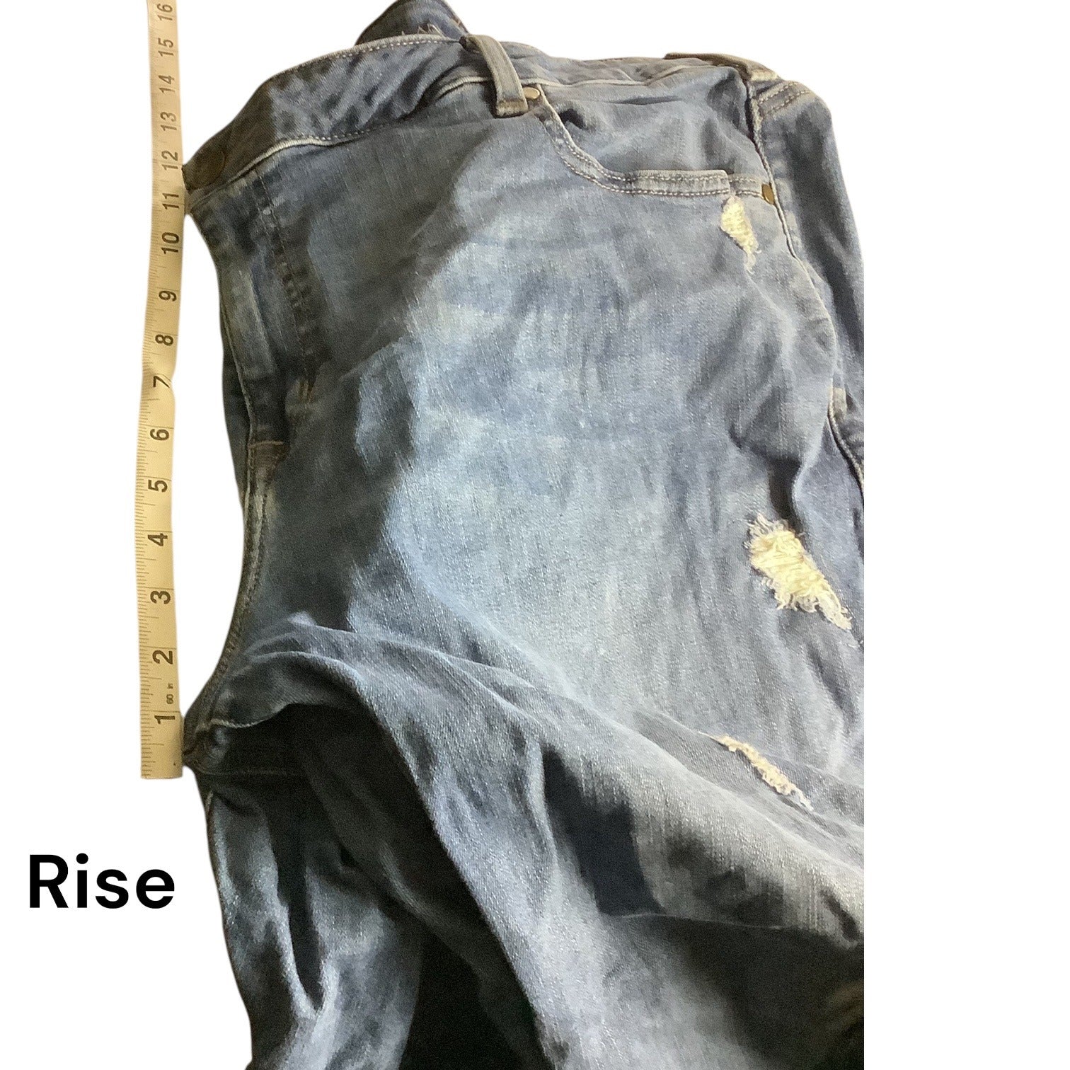 Lane Bryant Plus Size Boyfriend Distressed Denim Jeans Women 24R Blue Casual