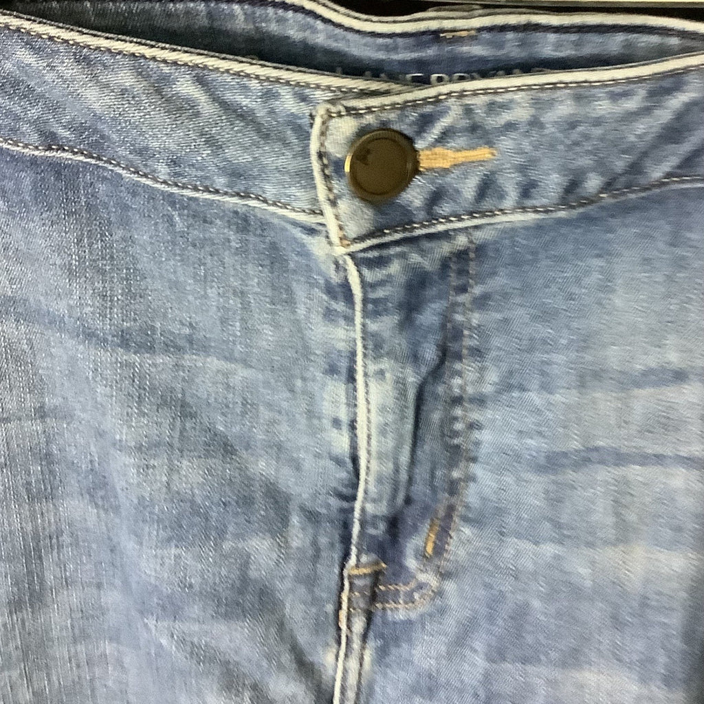 Lane Bryant Plus Size Boyfriend Distressed Denim Jeans Women 24R Blue Casual