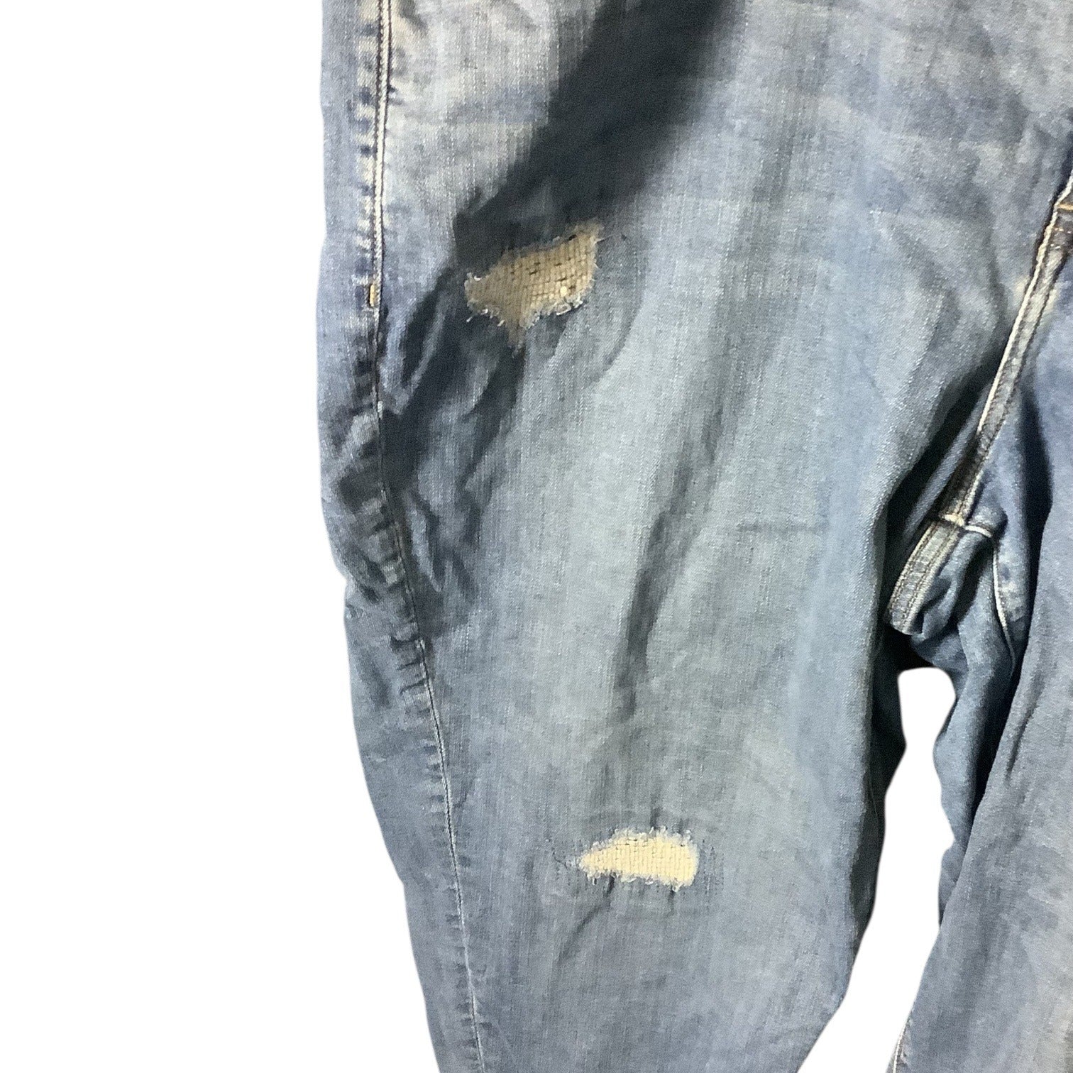 Lane Bryant Plus Size Boyfriend Distressed Denim Jeans Women 24R Blue Casual