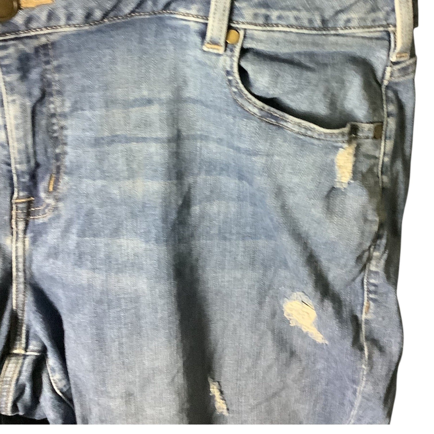 Lane Bryant Plus Size Boyfriend Distressed Denim Jeans Women 24R Blue Casual