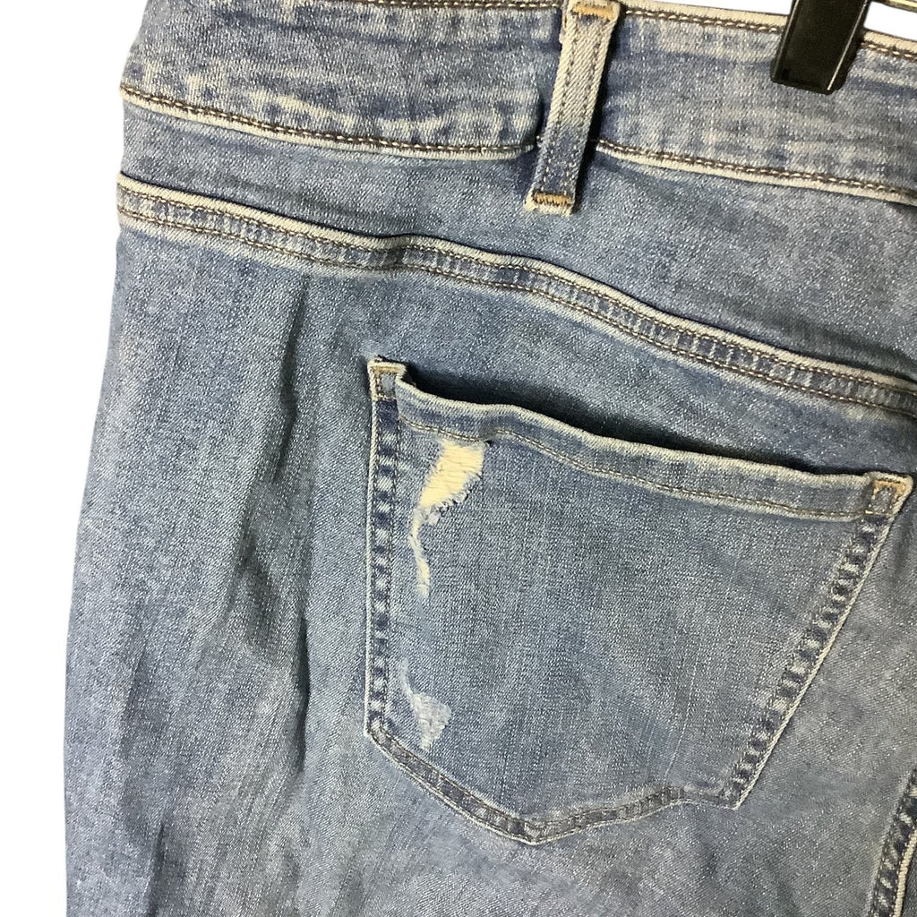 Lane Bryant Plus Size Boyfriend Distressed Denim Jeans Women 24R Blue Casual