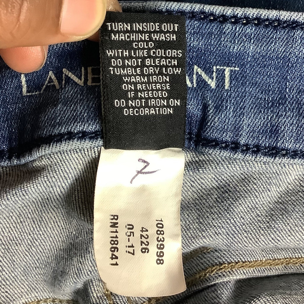 Lane Bryant Plus Size Boyfriend Distressed Denim Jeans Women 24R Blue Casual