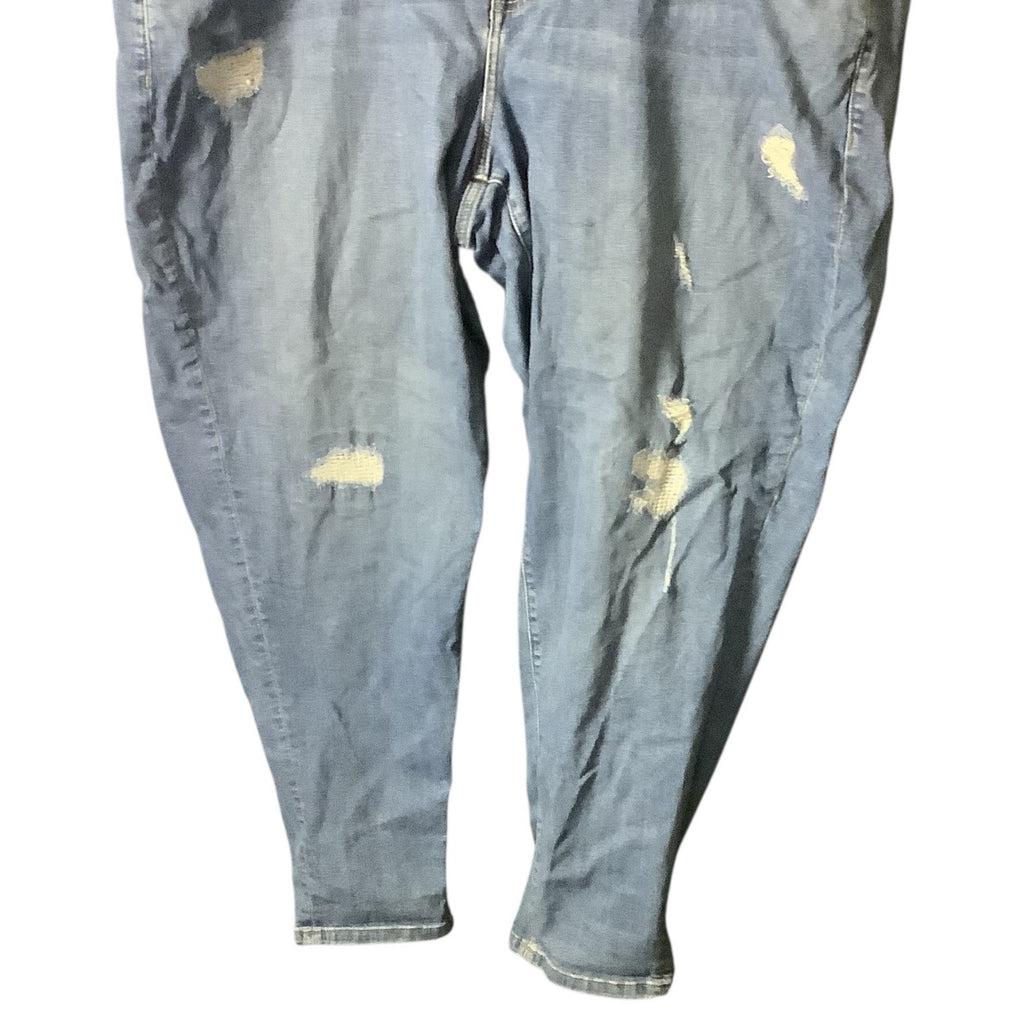 Lane Bryant Plus Size Boyfriend Distressed Denim Jeans Women 24R Blue Casual