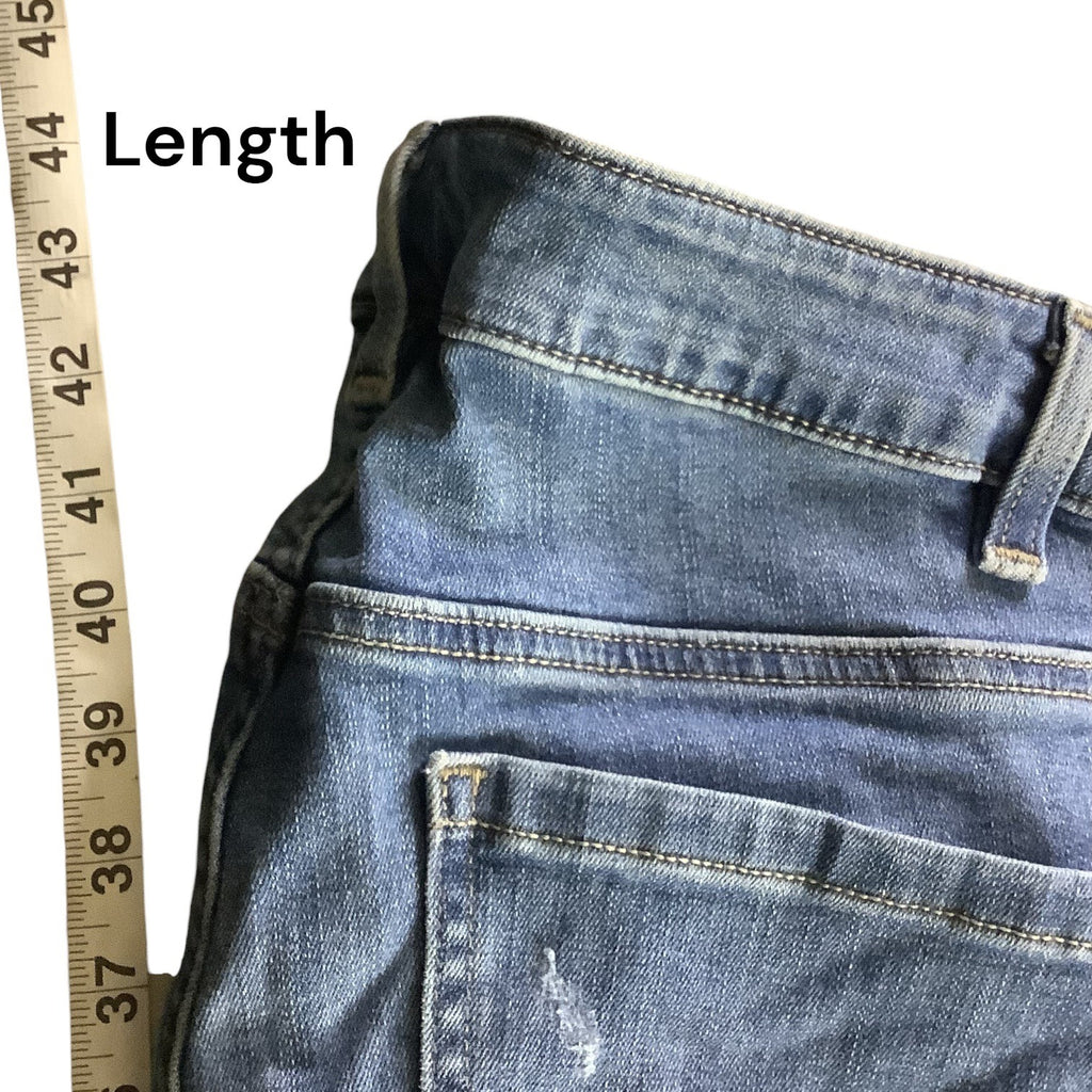 Lane Bryant Plus Size Boyfriend Distressed Denim Jeans Women 24R Blue Casual