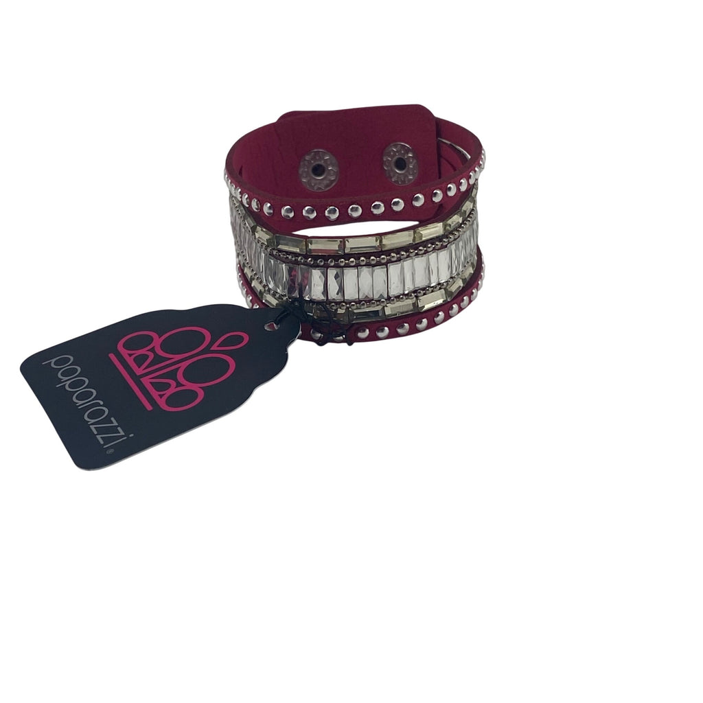Paparazzi Jewelry Rock Star Rocker Pink Womens Snap Bracelet Lead & Nickel Free