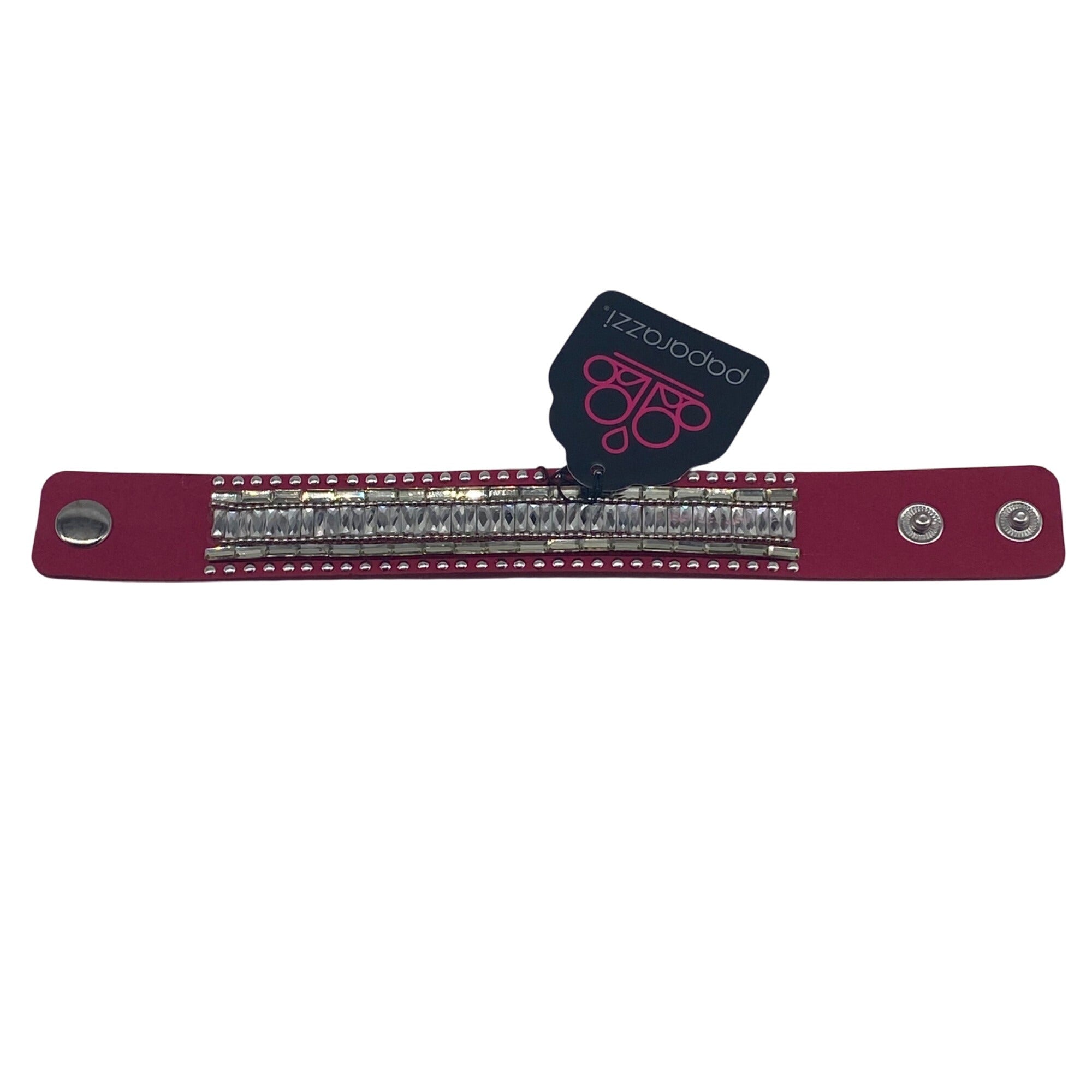 Paparazzi Jewelry Rock Star Rocker Pink Womens Snap Bracelet Lead & Nickel Free